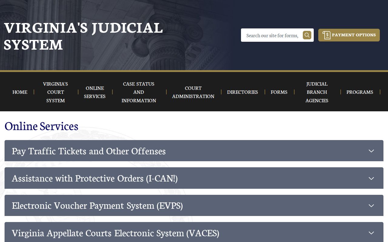 Loudoun County criminal court records Virginia Judiciary services